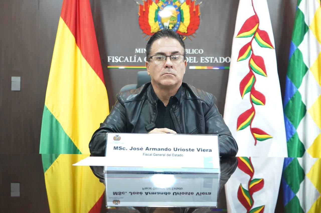 José Armando Urioste Viera, Fiscal General en ejercicio, anuncia el cierre de casos tras resultados negativos