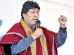 Evo Morales en un acto pública
