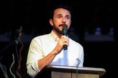 El gobernador cruceño, Juan Pablo Velasco