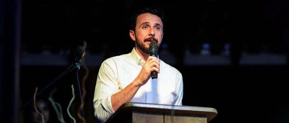 El gobernador cruceño, Juan Pablo Velasco