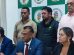 El director de la UIF, Diego Barboza (segundo desde la derecha), denunció la red de extorsión en gestiones del MAS