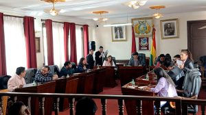 Imagen de la sesión del Concejo Municipal de Oruro