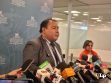 El diputado Sánchez en conferencia de prensa