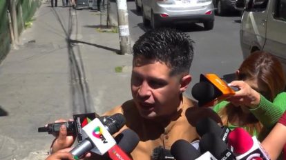 El diputado Rojas en conferencia de prensa