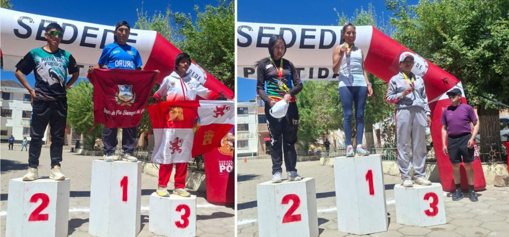 Nacional de Cross Country, Atleta Reiner Choque, Delegación de Oruro