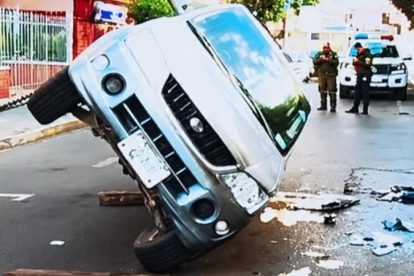 Vehículo volcado