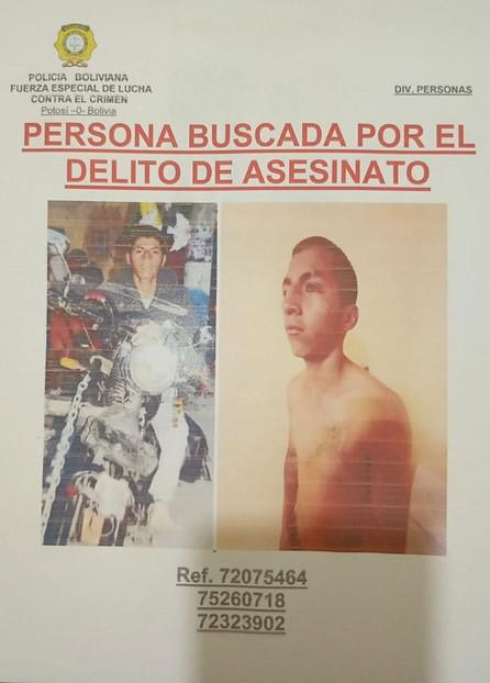 Hoja de persona buscada