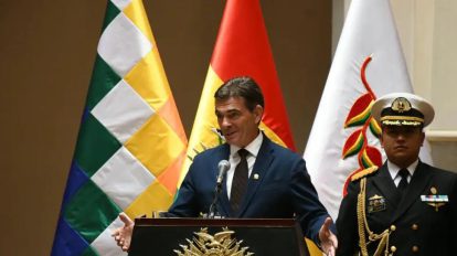 El Presidente de Bolivia, Rodrigo Paz