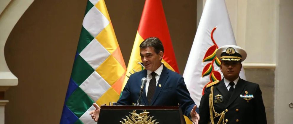 El Presidente de Bolivia, Rodrigo Paz