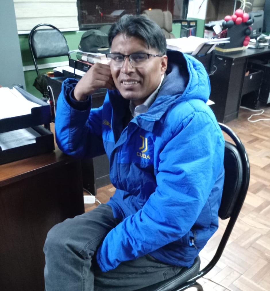 Nilton Condori tras ser aprehendido