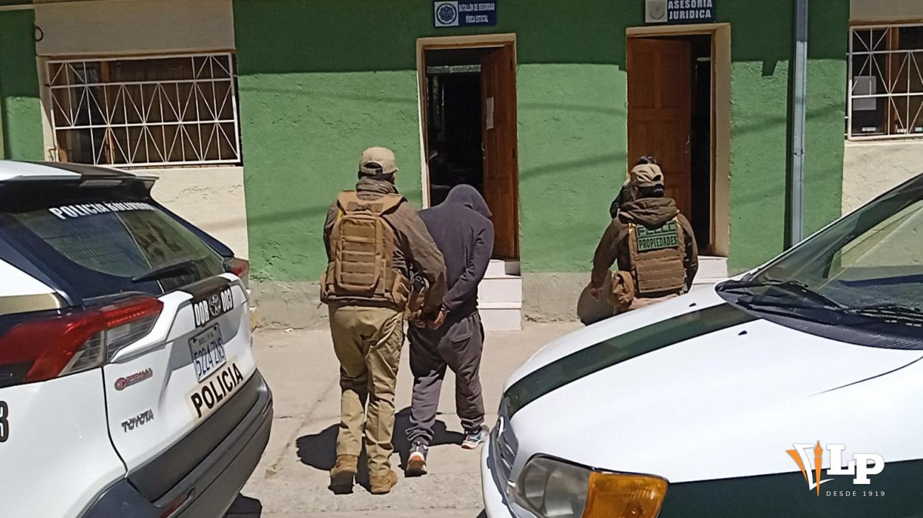 Imagen del aprehendido