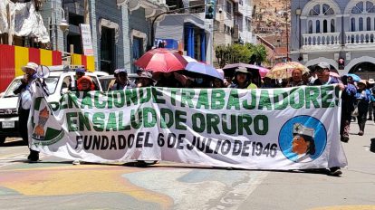 Marcha de trabajadores