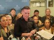 El diputado López en conferencia de prensa