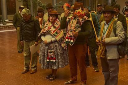 autoridades del municipio de Huachacalla