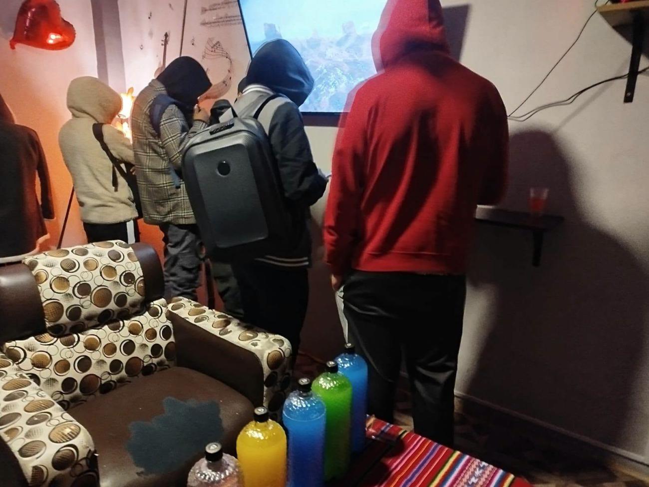 Los jóvenes arrestados