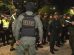 Policías desplegados en Santa Cruz