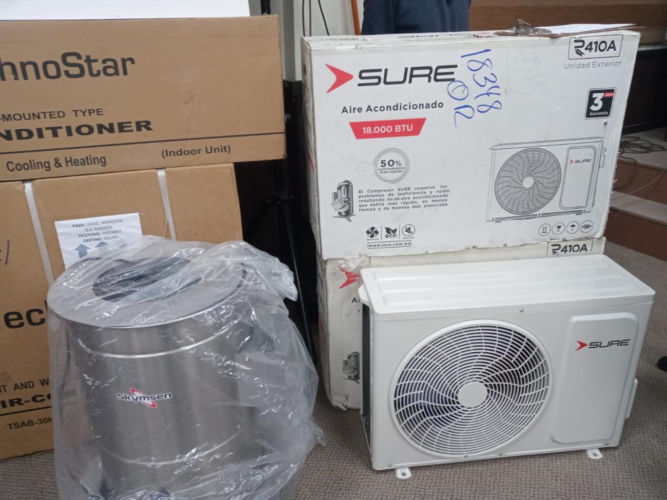 ventiladores y estufas