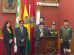 Alcalde junto a su gabinete