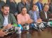 La alianza Unidad enunciando a la jefa de bancada en Senadores