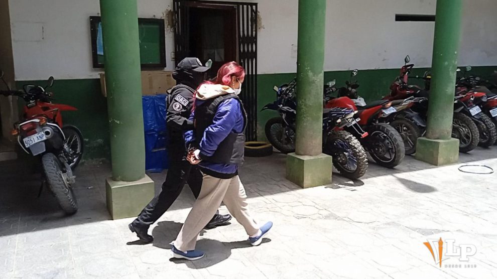 Imagen de la aprehendida