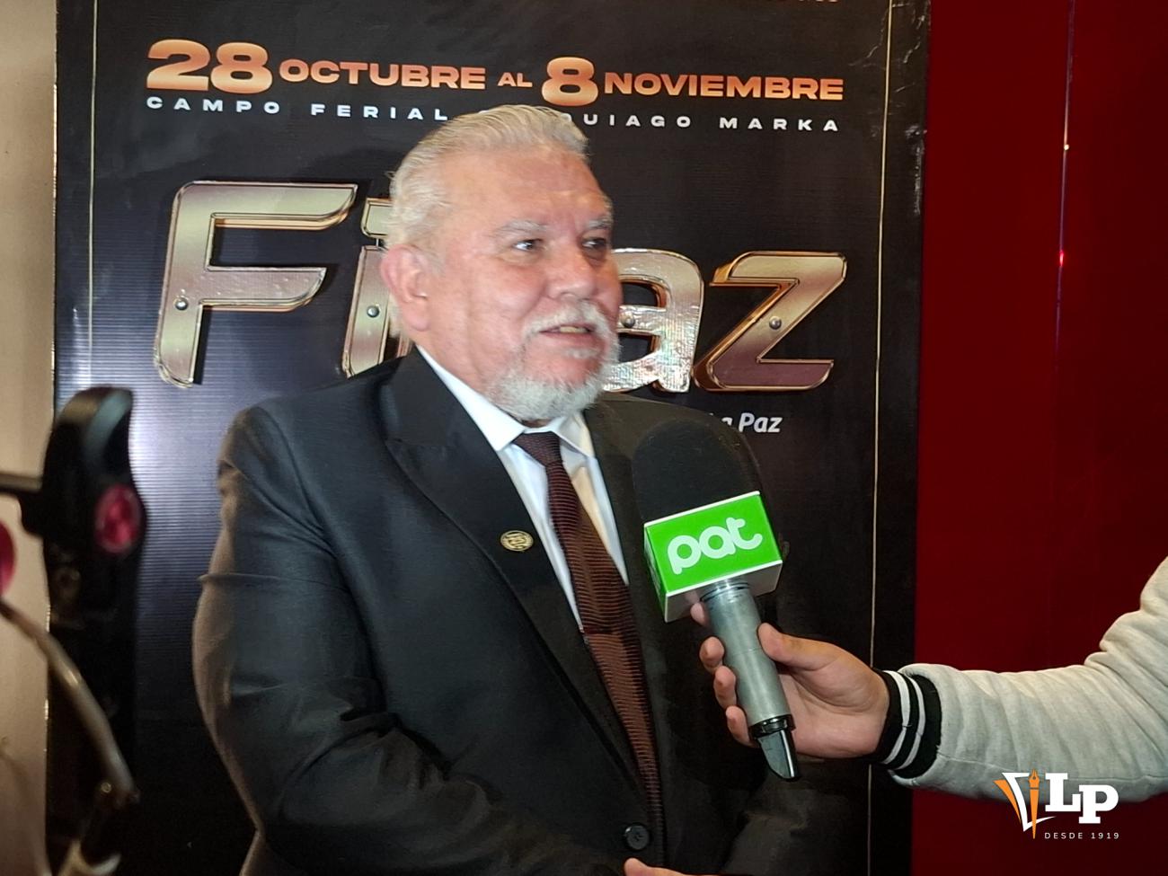 El presidente Ejecutivo de la Fipaz en conferencia de prensa