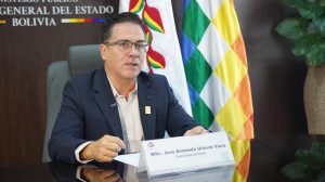 El fiscal general del Estado a. i., José Armando Urioste Viera