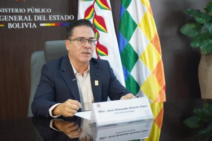 El fiscal general del Estado a. i., José Armando Urioste Viera
