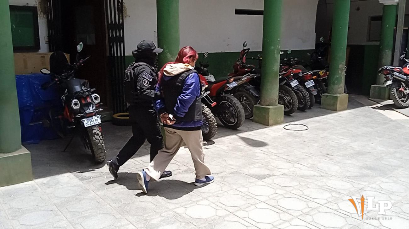 Imagen de la aprehendida