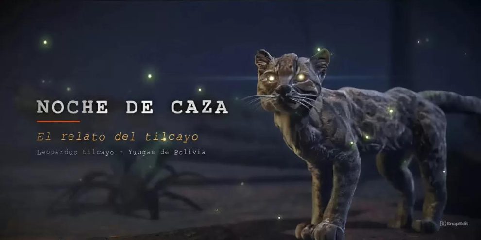 El juego incorpora información documental sobre la especie y su hábitat.
