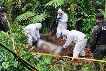 El cuerpo de la mujer fue hallado enterrado en Warnes.