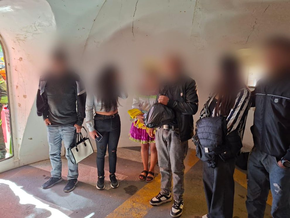 Imagen de los arrestados