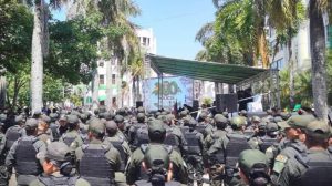 El acto en Santa Cruz por el plan Frontera Segura