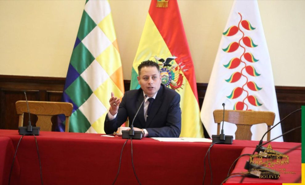 El vicepresidente en conferencia de prensa