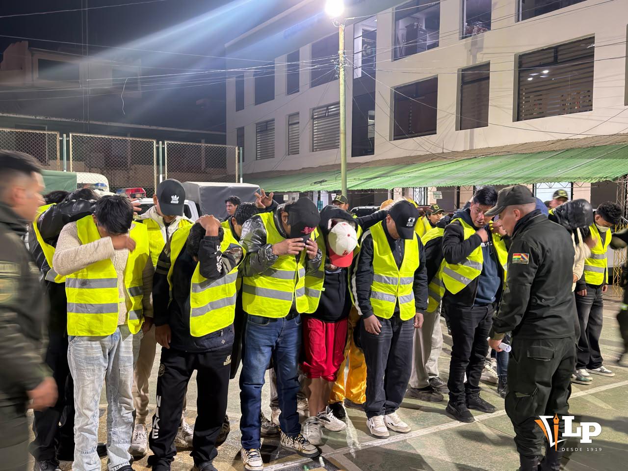 Imagen de los arrestados