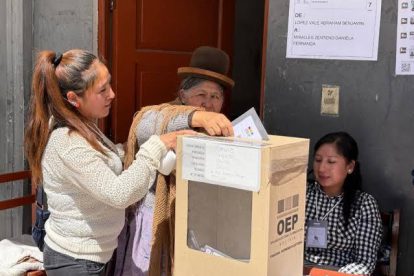 persona votando