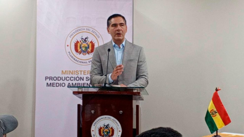 El ministro de Producción Sostenible, Óscar Mario Justiniano