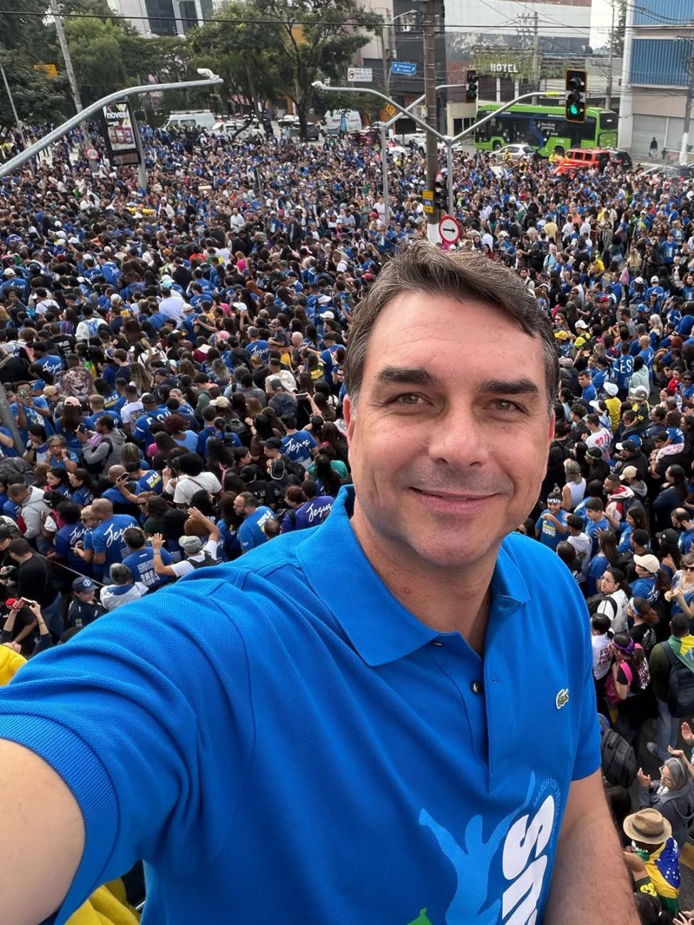 El excandidato presidencial brasileño Flávio Bolsonaro