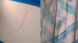 Pared agrietada