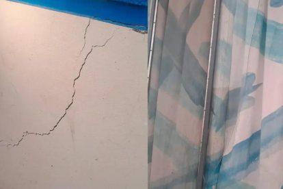 Pared agrietada