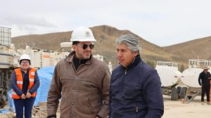 El gobernador Sanchez y presidente de la ABC Farfán