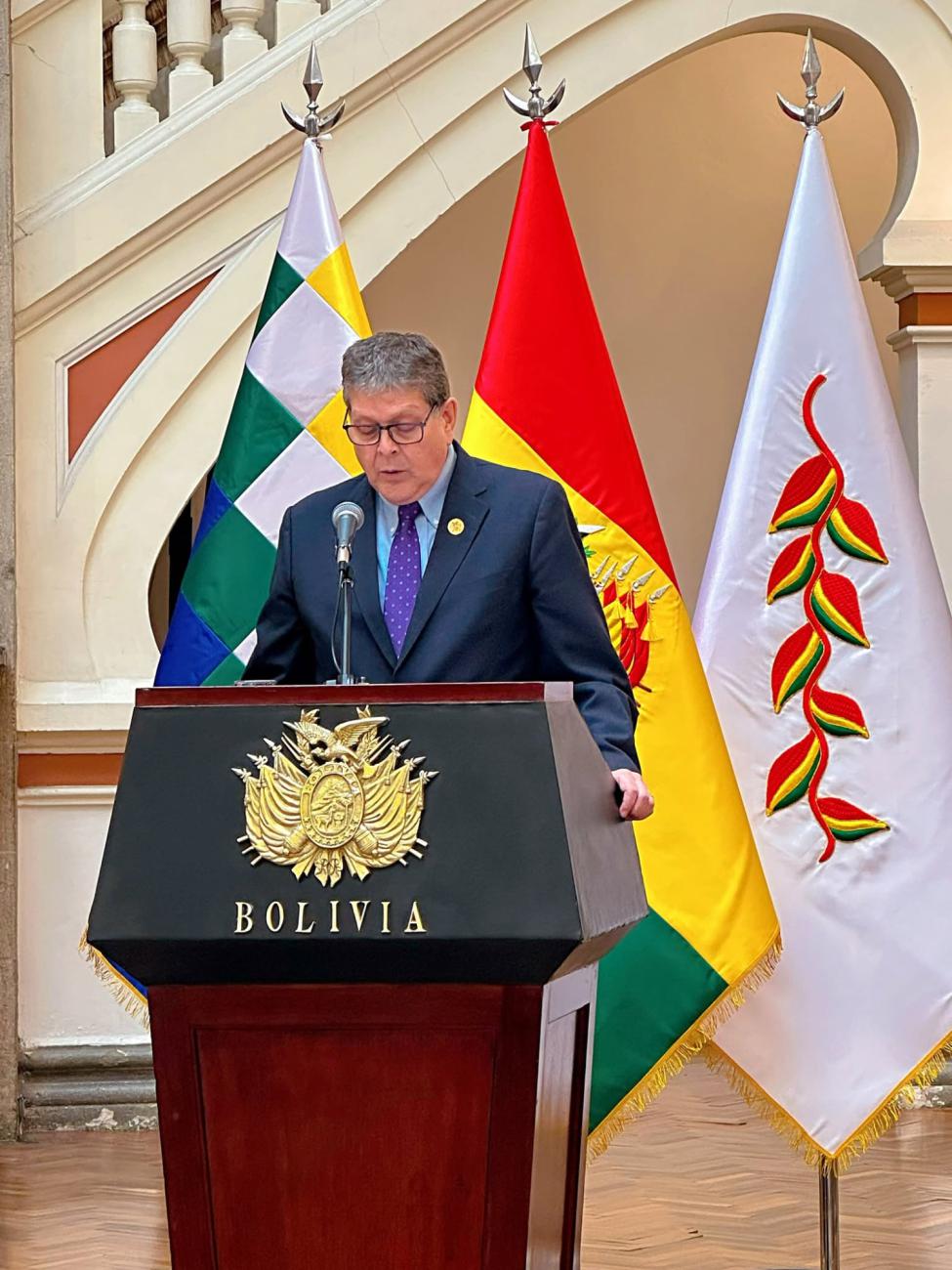 El ministro Marcelo Blanco