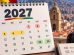 CALENDARIO 2027
