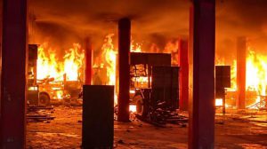 Incendio en un inmueble